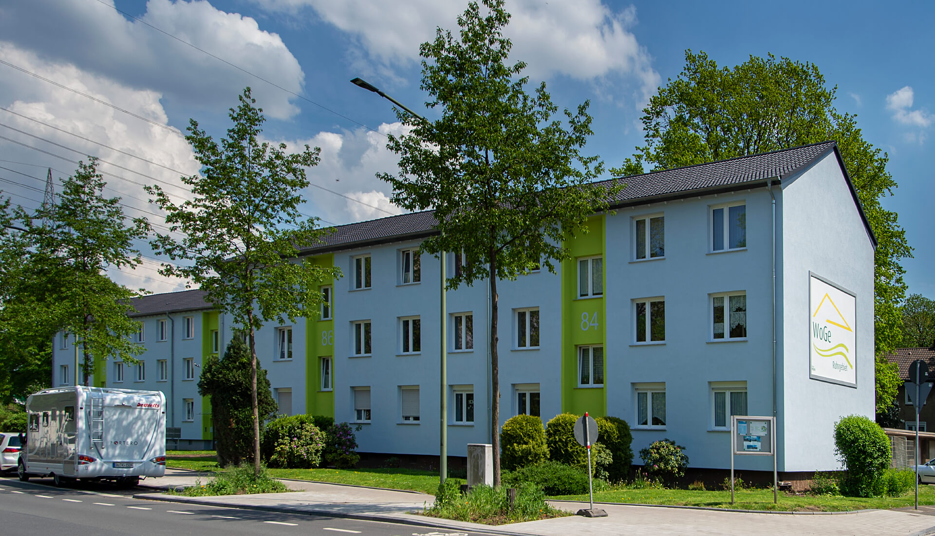 Wohngebäude der Wohnungsgesellschaft Ruhrgebiet